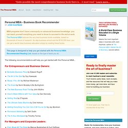 Personal MBA - Business Book Recommender