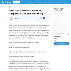 Personal Finance, Corporate Public Financing