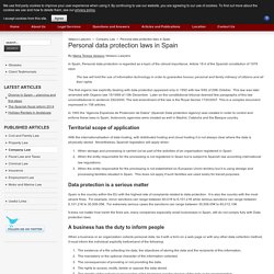 Personal data protection laws in Spain