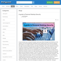 A guide to Personal Desktop Security