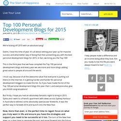 Top 100 Personal Development Blogs for 2015