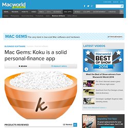 Mac Gems: Koku is a solid personal-finance app