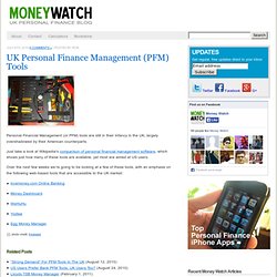 UK Personal Finance Management (PFM) Tools / Money Watch