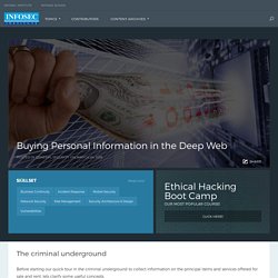 Buying Personal Information in the Deep Web