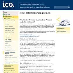 Personal Information Promise