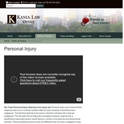 Tulsa Personal Injury Attorneys - Kania Law Office