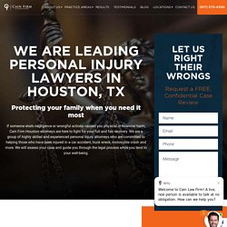 Personal Injury Lawyer Houston, TX - Cain Firm