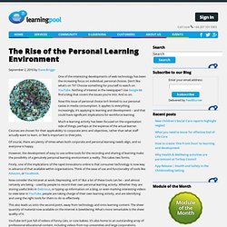 The Rise of the Personal Learning Environment -