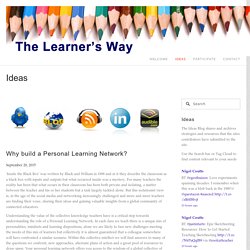 Why build a Personal Learning Network?