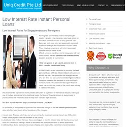 Best Personal Loans Licensed Money Lender with Low Interest Rates