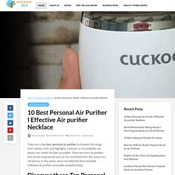 10 Best Personal Air Purifier I Effective Air purifier Necklace