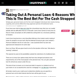 Taking Out A Personal Loan: 6 Reasons Why This Is The Best Bet For The Cash Strapped