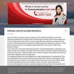 PERSONAL LOAN FOR SALARIED INDIVIDUALS