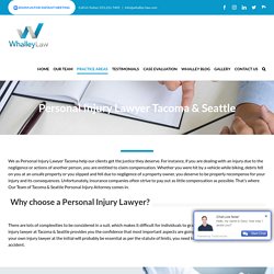 Personal Injury Lawyer Tacoma & Seattle, WA.