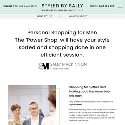 Personal Shopping with men's stylist