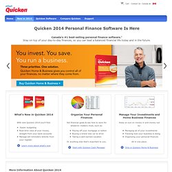 Quicken® Canada 2011 Official Site