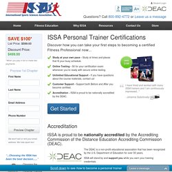 Personal Trainer Certification : ISSA Online.edu