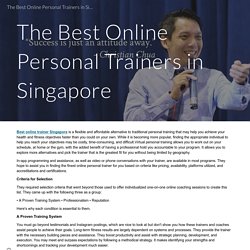 The Best Online Personal Trainers in Singapore