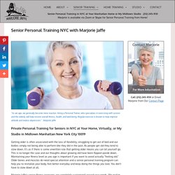 Call Marjorie for Virtual Senior Personal Training