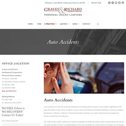 Personal Injury Lawyer for Auto Car or Motor Vehicle Accidents