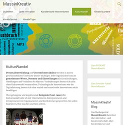 massivkreativ.de - KulturWandel, Personalentwicklung, Unternehmenskultur, Transformation, Digitalisierung