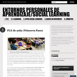 ENTORNOS PERSONALES DE APRENDIZAJE/SOCIAL LEARNING