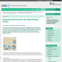 Entornos personales de aprendizaje (PLE)