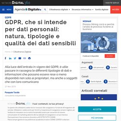 Dati Personali (o sensibili): quali sono e come trattarli (GDPR 2020)