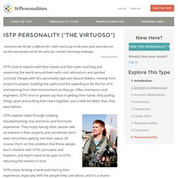 ISTP Personality (“The Virtuoso”)