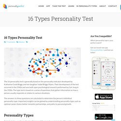 16 Personality Type Test