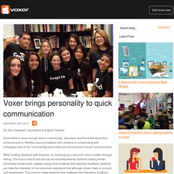 Voxer brings personality to quick communication - Voxer