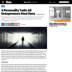 4 Personality Traits All Entrepreneurs Must Have