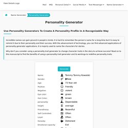 Personality Generator