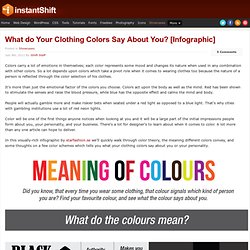 What do Your Clothing Colors Say About Your Personality?