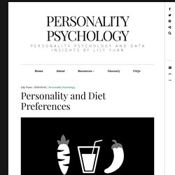 Personality and Diet Preferences