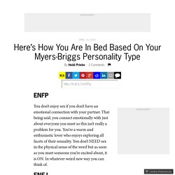 Here’s How You Are In Bed Based On Your Myers-Briggs Personality Type