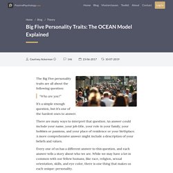 Big Five Personality Traits: The OCEAN Model Explained [2019 Upd.]
