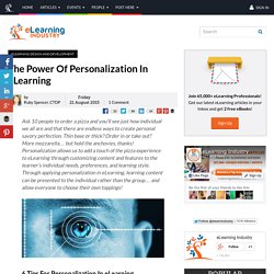 The Power Of Personalization In eLearning