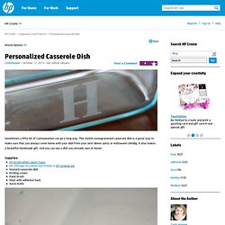 Personalized Casserole Dish