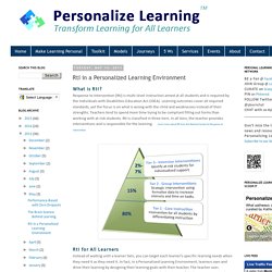 RtI in a Personalized Learning Environment