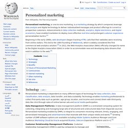 Personalized marketing - Wikipedia