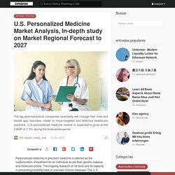U.S. Personalized Medicine Market Analysis, In-depth study on Market Regional Forecast to 2027