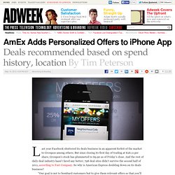 AmEx Adds Personalized Offers to iPhone App