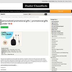 personalized promotional gifts