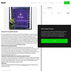 Opt Personalized Towels? settle - towelsrus