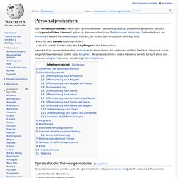Personalpronomen