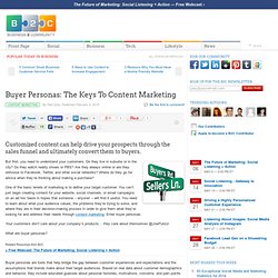 Buyer Personas: The Keys To Content Marketing