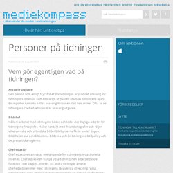 Personer på tidningen