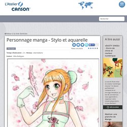Personnage manga - Stylo et aquarelle