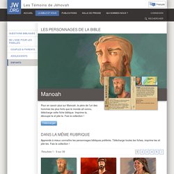 Les personnages de la Bible : fiches à collectionner